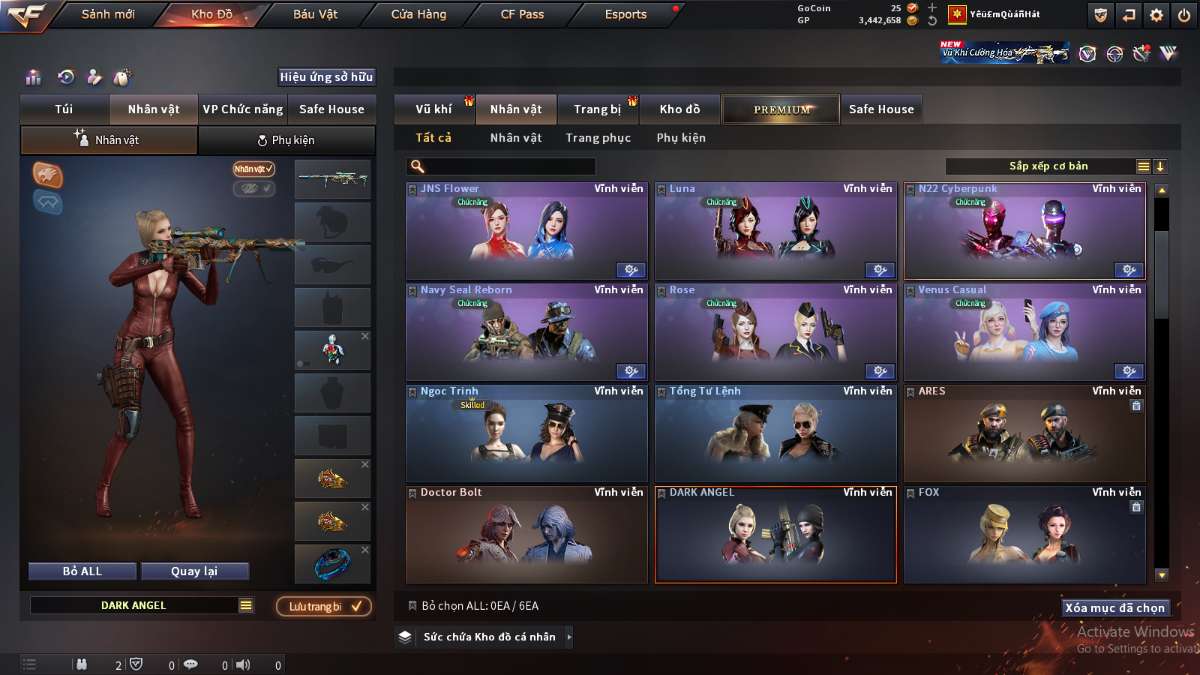 shop acc cf uy tin gia re